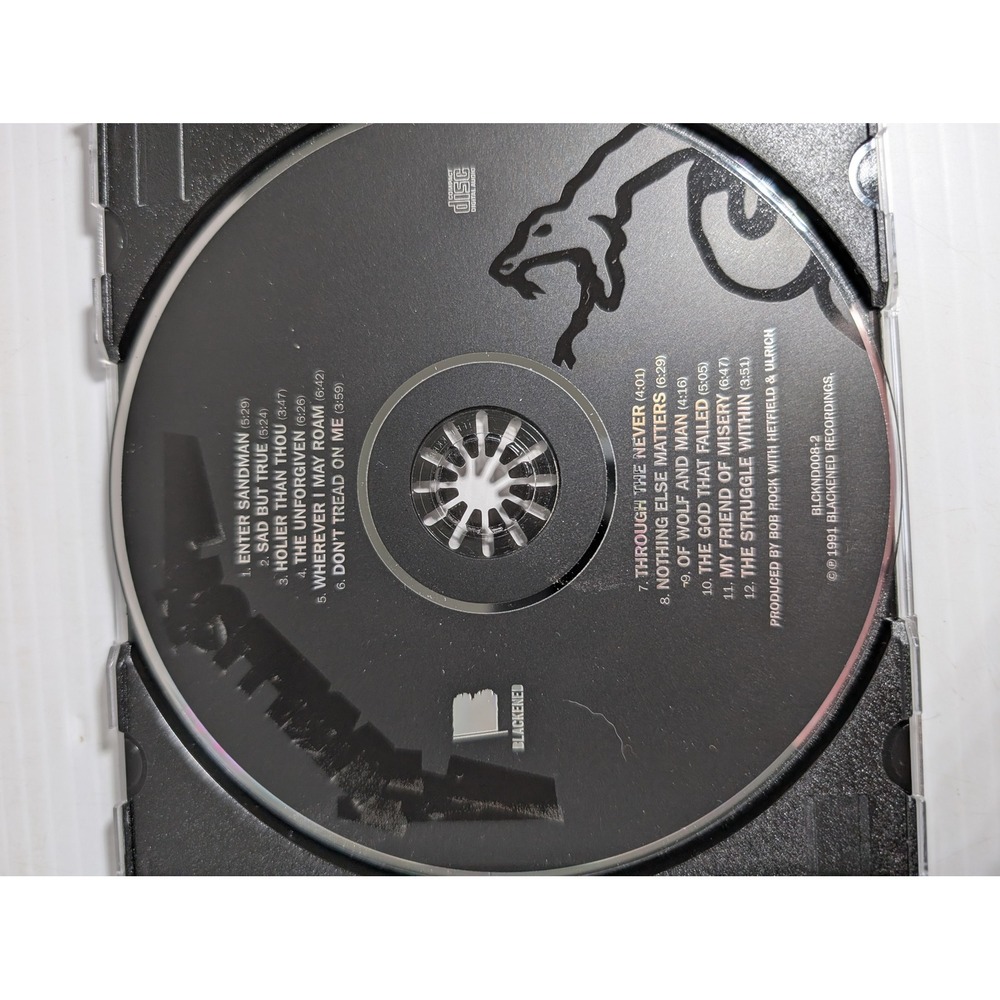 Metallica Self Titled Black Album CD 1991 Blackened Recordings BLCKND008-2 Heav - Picture 4 of 6